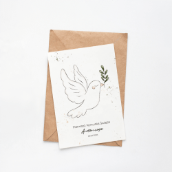 Gołąbek Kartka Komunijna z kolekcji Minimal