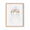Portret dziecka minimalistyczny dla dziewczynki - ze zdjęcia dziecka