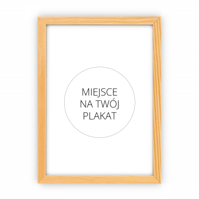 Ramka Drewniana - Jasna A4, A3